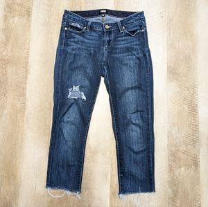 Paige Skyline Crop Jeans Dark Wash Size 26